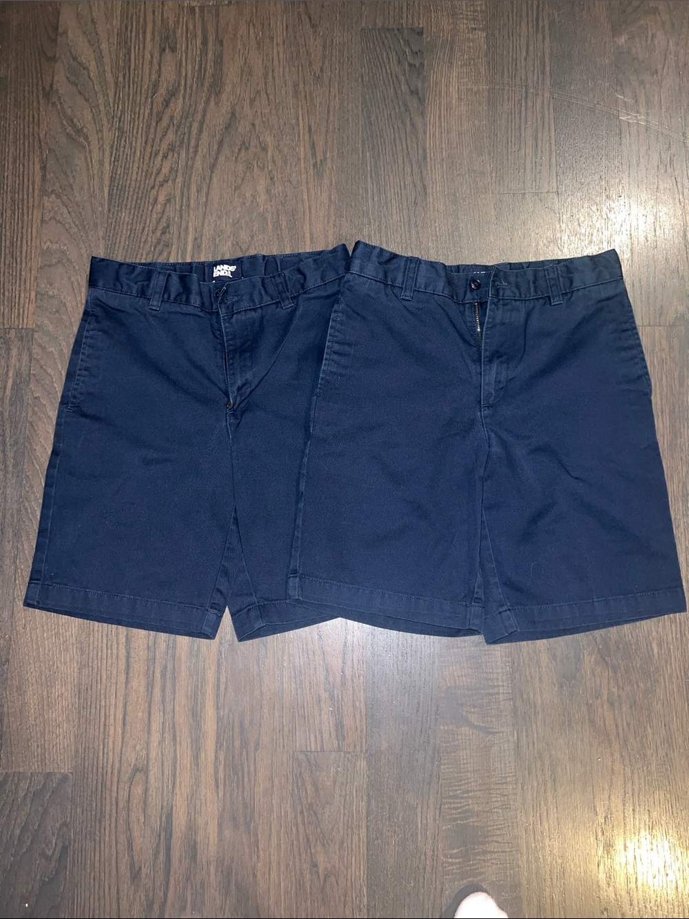 Boys’ Uniform Lands’ End Navy Blue Shorts Size 12